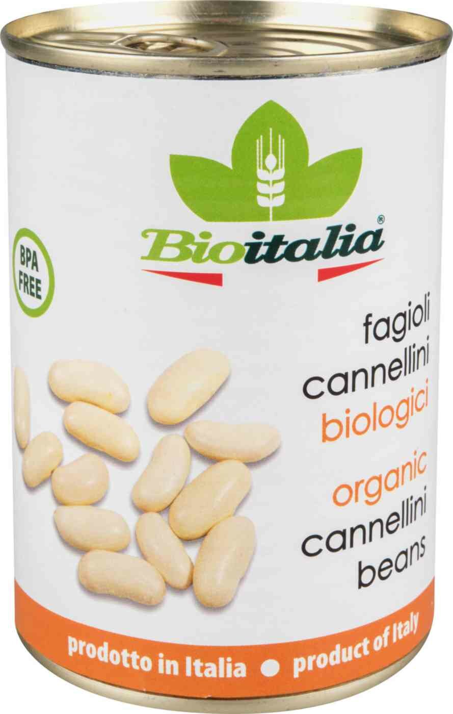 Фасоль Bioitalia белая консервированная, 400 г
