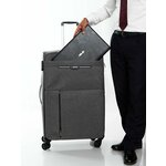 Тканевый чемодан с увиличением объема Leegi NEW, цвет Серый, Размер L - изображение