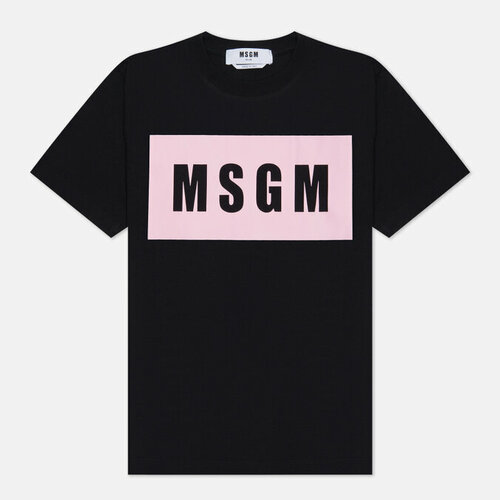 Футболка MSGM, хлопок, размер L, черный