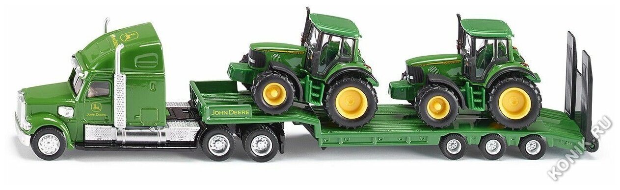 Тягач Siku с двумя тракторами John Deere