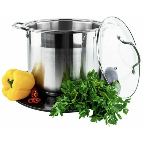 Кастрюля нержавеющая сталь с крышкой 9,5 л GreenPoint 26 см