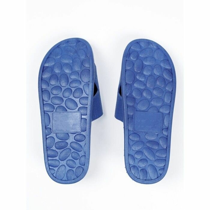 Тапочки с массажным эффектом AMARO HOME Relax Step Открытый нос (Голубой) 40-41, blue - фотография № 17