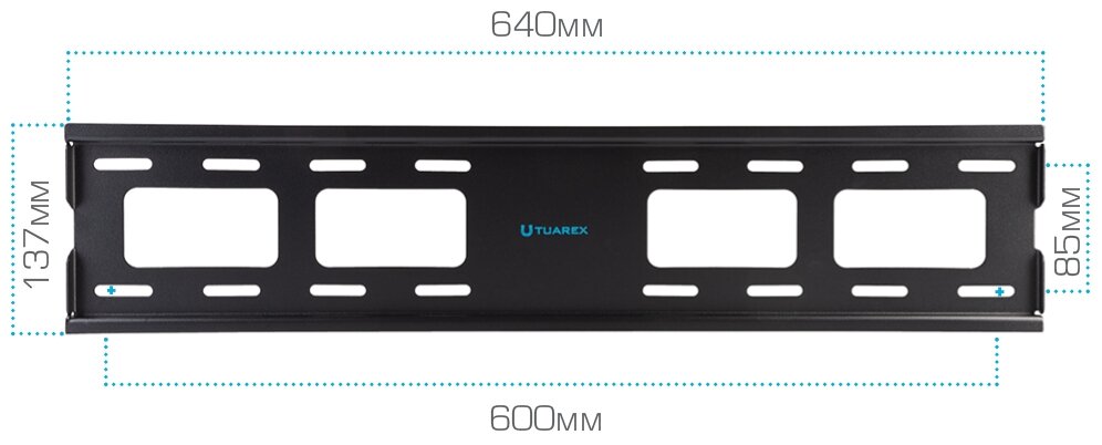 201-OLIMP black Кронштейн для LED/LCD телевизоров Tuarex - фото №8