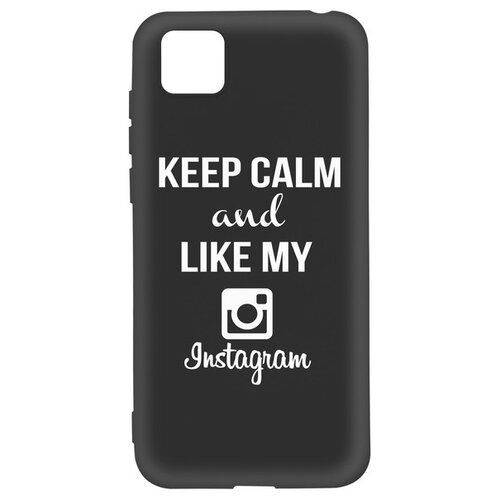 фото Чехол-накладка krutoff silicone case instagram для honor 9s/huawei y5p черный krutoff group
