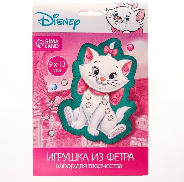 Игрушка из фетра Disney Кошечка Мари, для детского творчества, в пакете