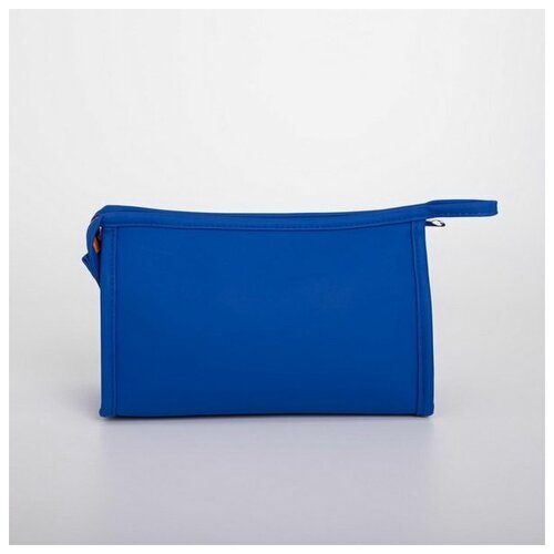 фото Косметичка ^ круиз, 24*8*14 см, отдел на молнии с кнопкой, синий 5448307 сима-ленд