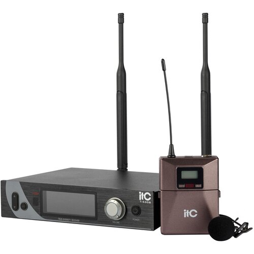 Радиосистема T-530B ITC UHF одноканальная радиосистема с одним петличным микрофоном LCD дисплей True Diversity Частотный диапазон 470-510 MHz 3369700₽