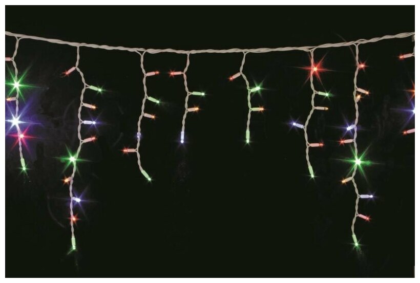 Электрогирлянда бахрома SHLights IC80LD-CM, 80 LED, 2 м, 8 режимов — фото 1