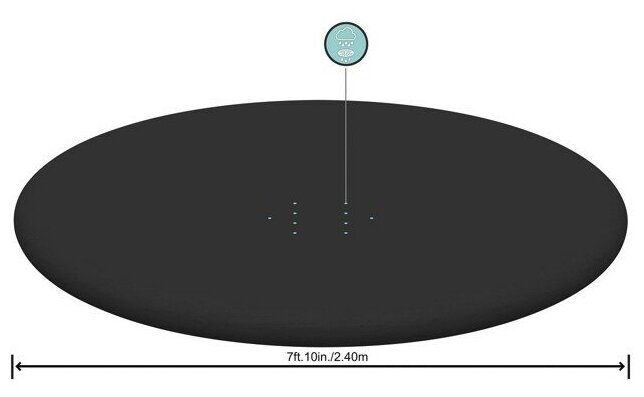 Тент bestway для бассейна 280см круглый