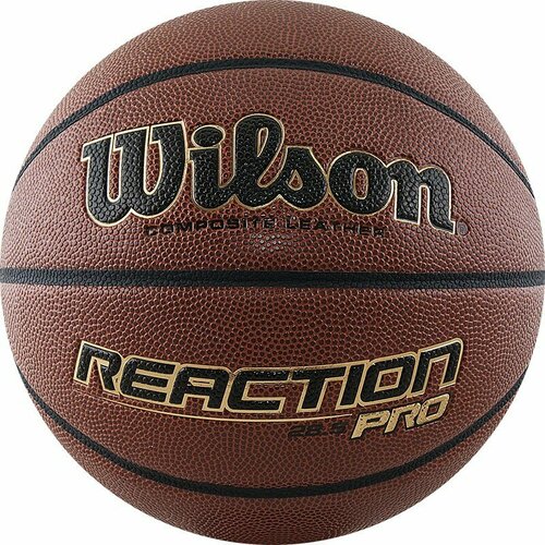 Мяч баскетбольный Wilson Reaction Pro Wtb10138xb06, размер 6 (6) мяч баскетбольный wilson reaction pro арт wtb10138xb06 р 6 синт pu бутиловая камера темно коричневый