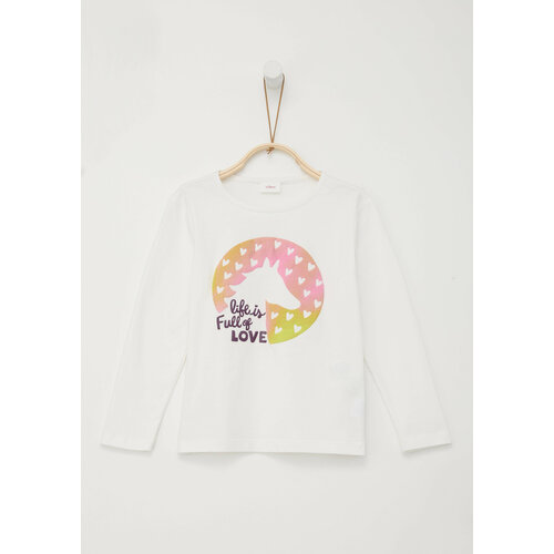 фото Лонгслив s.oliver, размер 128/134, белый