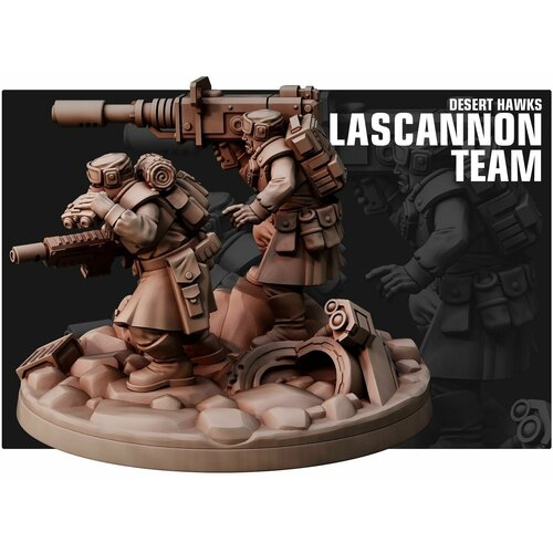 Фигурка Талларнские пустынные рейдеры с лазерной пушкой для настольной игры Warhammer 40к размер 32мм