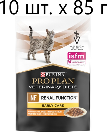 ProPlan NF Renal для кошек ранняя стадия хронической почечной недостаточности с курицей 0,085 кг - фотография № 2