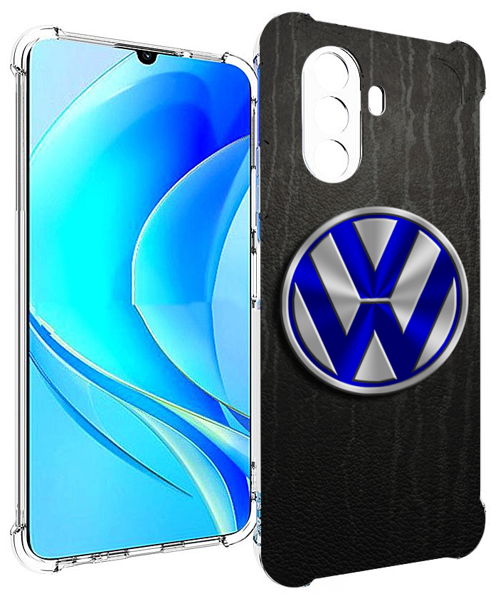 Чехол MyPads volkwagen-фольксваген-3 для Huawei Nova Y70 / Nova Y70 Plus (MGA-LX9N) / Huawei Enjoy 50 задняя-панель-накладка-бампер