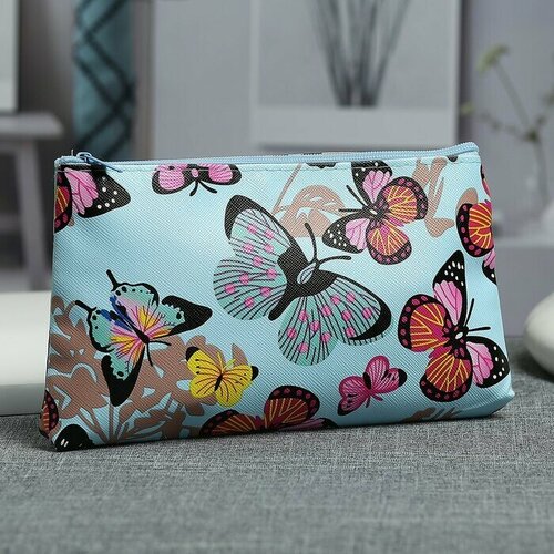 фото Косметичка голубой нет бренда