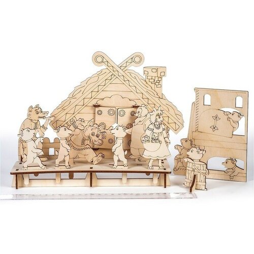 Конструктор Сказка для театра «Волк и семеро козлят»