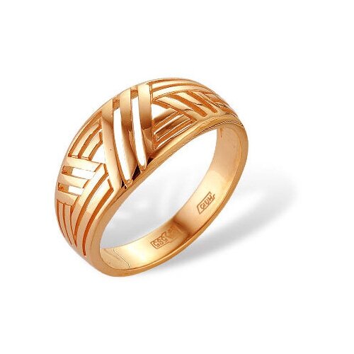 фото Золотое кольцо классическое выпуклой формы коюз м14000260 костромской ювелирный завод