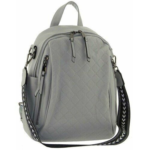 фото Рюкзак , фактура зернистая, серый lemoor