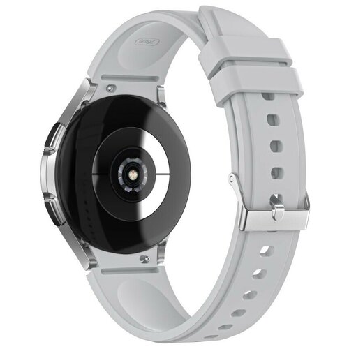 Силиконовый ремешок Grand Price для Samsung Galaxy Watch 4 Classic, светло-серый смарт часы samsung galaxy watch4 44mm серебро sm r870n