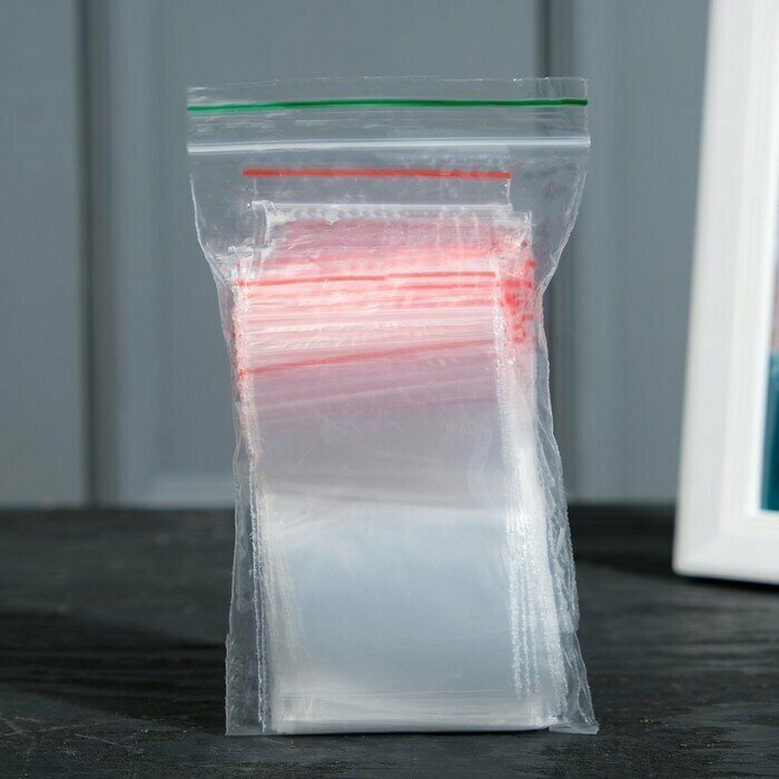 Пакет zip lock, 4 х 6 см, 30 мкм 100 шт. - фотография № 3