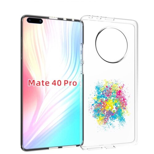 Чехол MyPads акварель абстракция для Huawei Mate 40 Pro (NOH-NX9) задняя-панель-накладка-бампер чехол mypads фиолетовый уголок абстракция для huawei mate 40 pro noh nx9 задняя панель накладка бампер