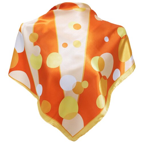 фото Платок crystel eden,58х58 см, оранжевый, бежевый