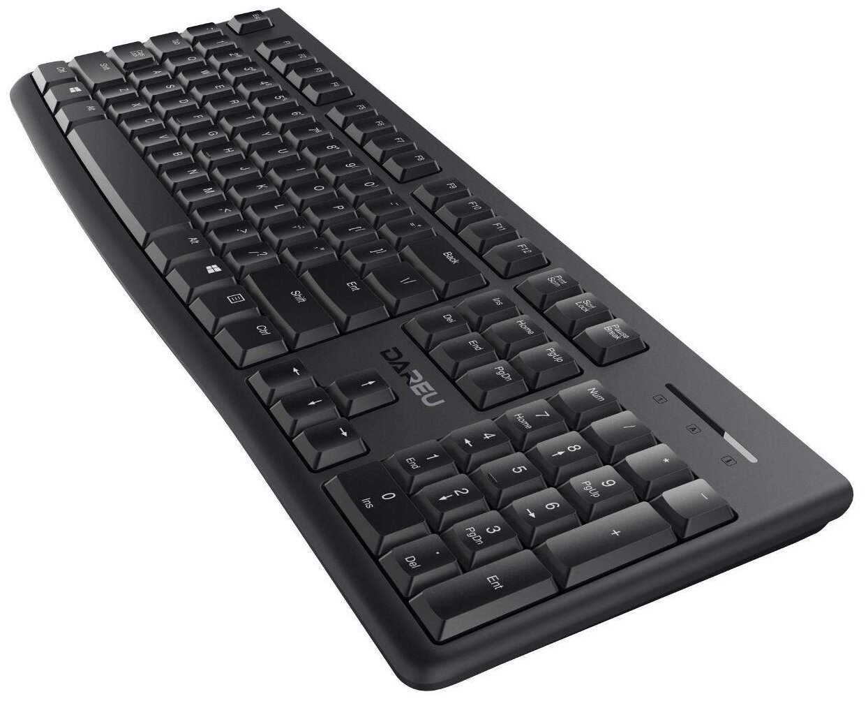 Комплект беспроводной Dareu MK188G Black (черный), клавиатура LK185G (мембранная, 104кл, EN/RU) + мышь LM106G (DPI 1200), ресивер 2,4GHz - фото №3