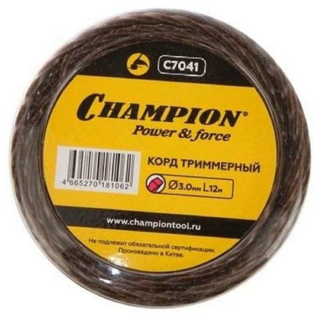 Корд триммерный Magic (3 мм, 12 м) CHAMPION C7041 15949628