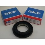 Комплект фирменных подшипников SKF 6203 / 6204 + сальник 25*50,55*10/12 + смазка, подходят для стиральной машины Samsung (Самсунг) - изображение