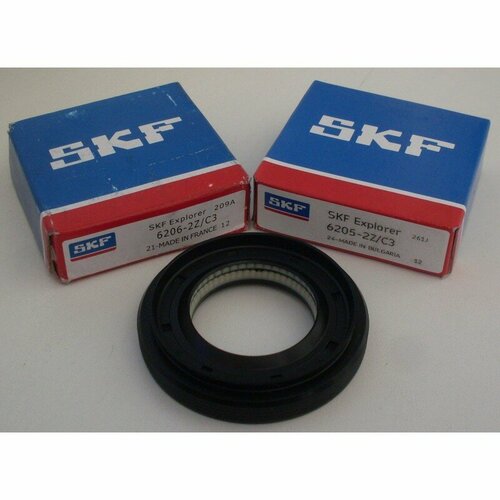 Комплект фирменных подшипников SKF 6203 / 6204 + сальник 25*50,55*10/12 + смазка, подходят для стиральной машины Samsung (Самсунг) 96% new dc41 00049a washing machine computer board suitable for samsung wf c863 wf c963r ac