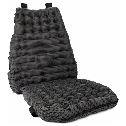Автосиденье ортопедическое из шелухи гречихи Комфорт Лика (темно-серый), Универсальный