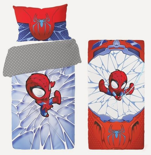 Изображение товара Futuka Kids комплект постельного белья для машинок-кроваток UNO Ауди А4, принт Супергерой, размеры спального 69х162см.