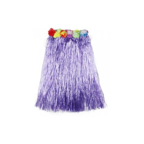 фото Гавайская юбка фиолетовая, 60 см (набор 3 шт.) happy pirate