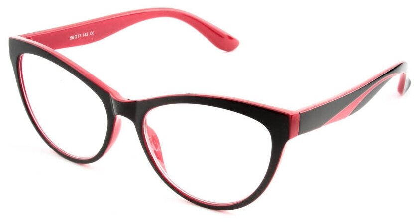 Готовые очки для зрения красные с диоптриями -1.00 футляр
