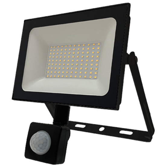 Прожектор Foton Lighting FL-LED Light-PAD SENSOR 50W Black 4200К 4250Лм 50Вт AC220-240В 300г - С датчиком