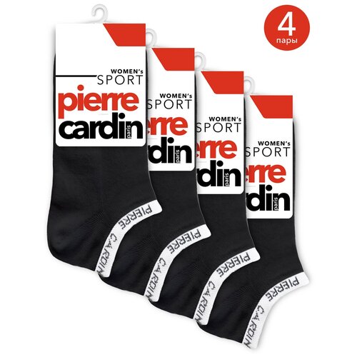 Носки Pierre Cardin, 4 пары, 4 уп., размер 35-37, черный