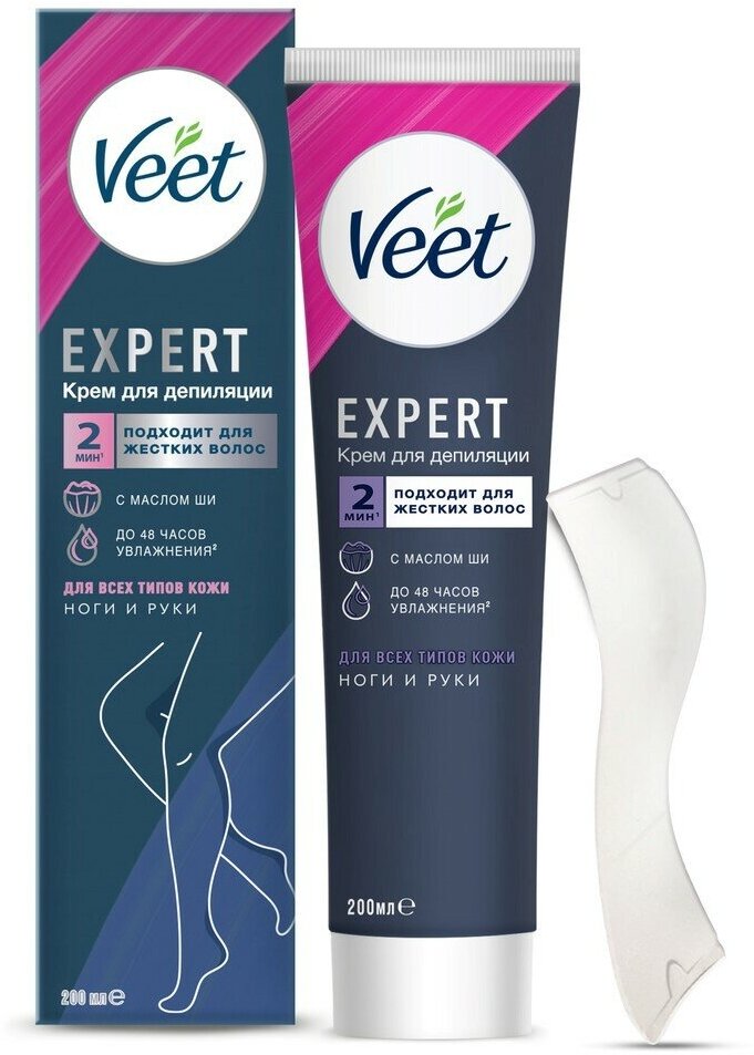 Veet Expert, крем для депиляции для всех типов кожи 200 мл