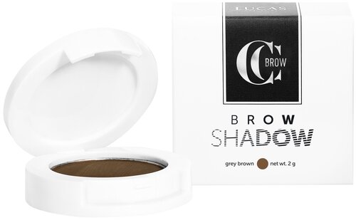 Тени для бровей серо-коричневый Lucas Cosmetics CC Brow Shadow Gray Brown