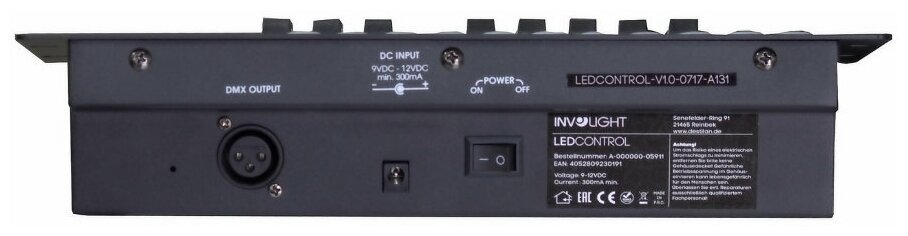 Involight LEDControl - Светодиодный контроллер DMX512, 16 приборов до 10 каналов