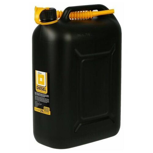 фото Канистра гсм oktan diesel, 25 л, пластиковая, черная