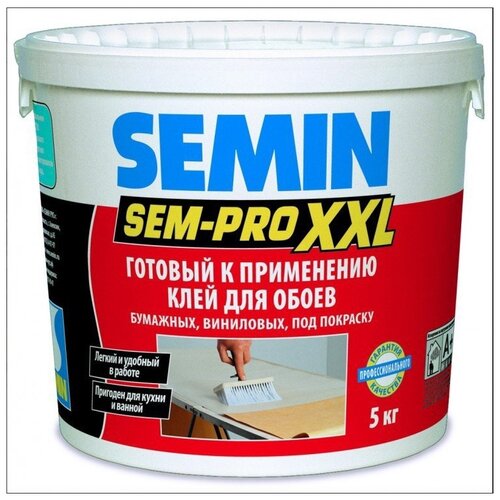 Клей для флизелиновых обоев SEMIN Sem-Pro XXL 5 л 5 кг