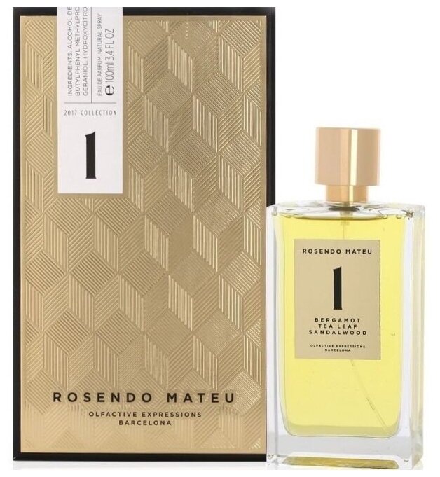 Парфюмерная вода Rosendo Mateu 1 Bergamot, Tea Leaf, Sandalwood 100 мл.