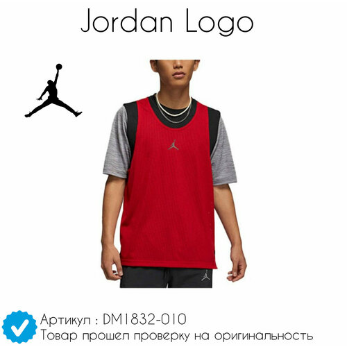 Футболка Jordan Jordan Logo, размер XL, белый, красный, черный