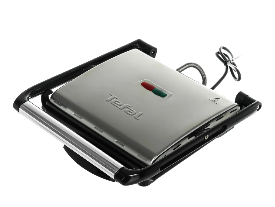 Электрогриль Tefal Panini Grill GC241D38, Silver/Black