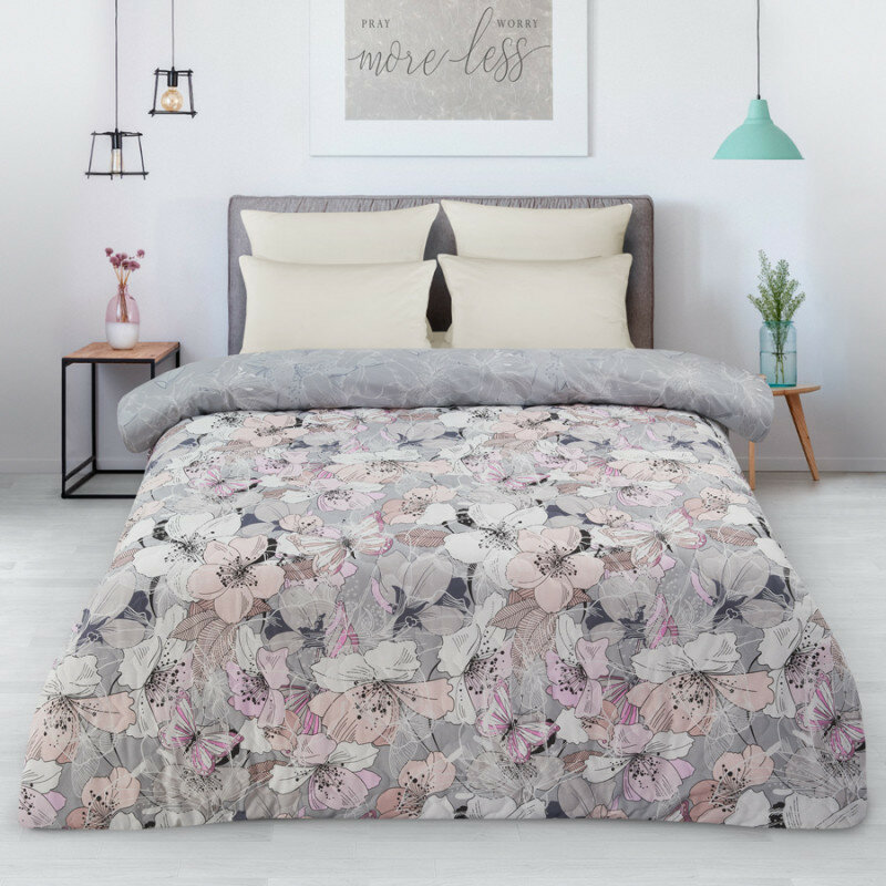 фото Пододеяльник 145х215 см перкаль Зима-лето Объятия