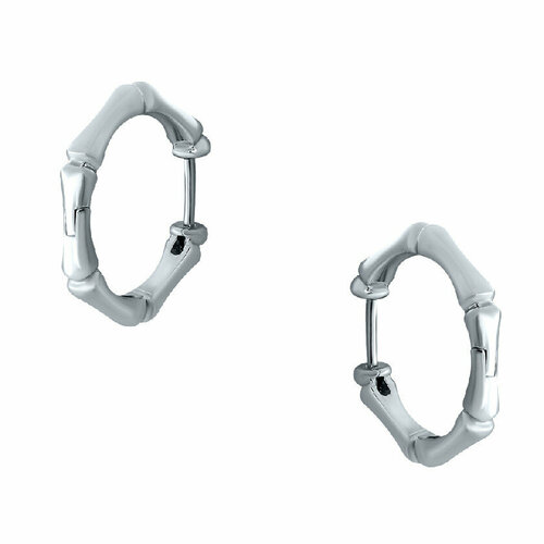 Серьги серебро, 925 проба, серебристый