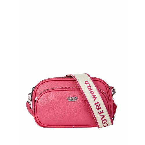 Сумка мессенджер Coveri World, розовый, фуксия