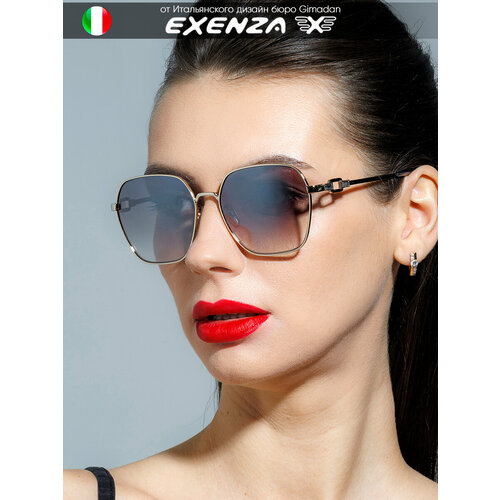 Солнцезащитные очки Exenza, серый, серебряный