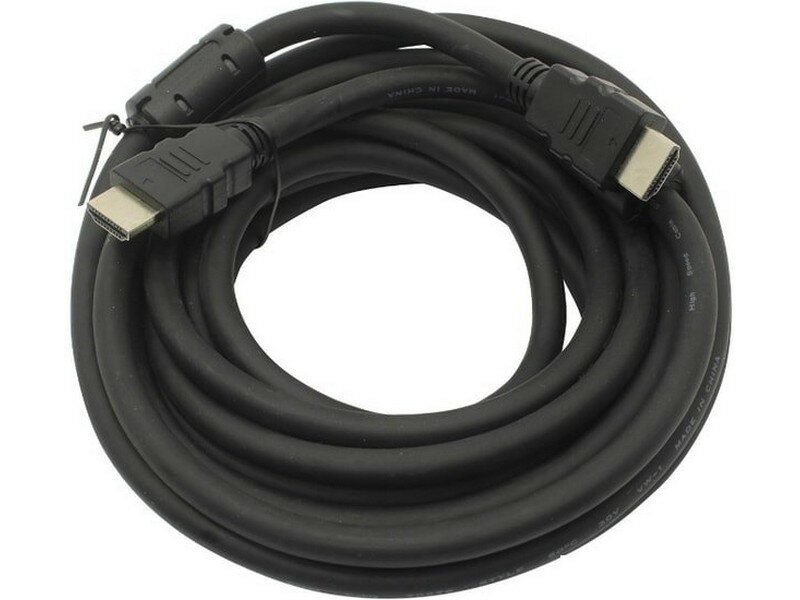 Кабель HDMI Exegate EX287725RUS 19M/19M, v2.0, 5м, 4K UHD, Ethernet, ферритовые кольца, позолоченные контакты - фото №2