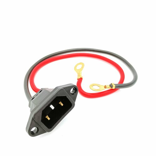 Разъем с проводами питания аккумуляторной батареи электровелосипеда Т-образный 2х25 папа 350₽